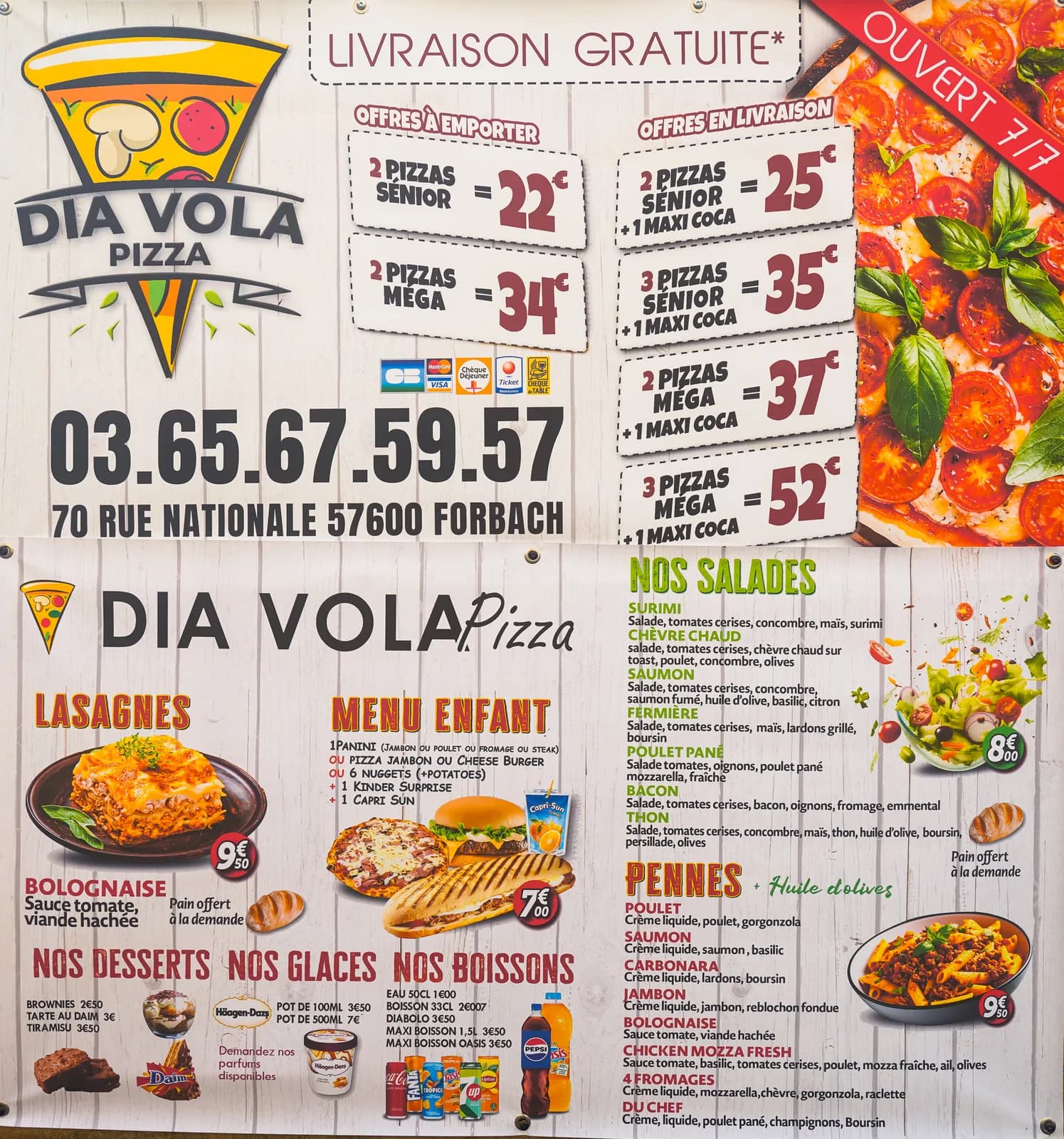 Grand prospectus menu